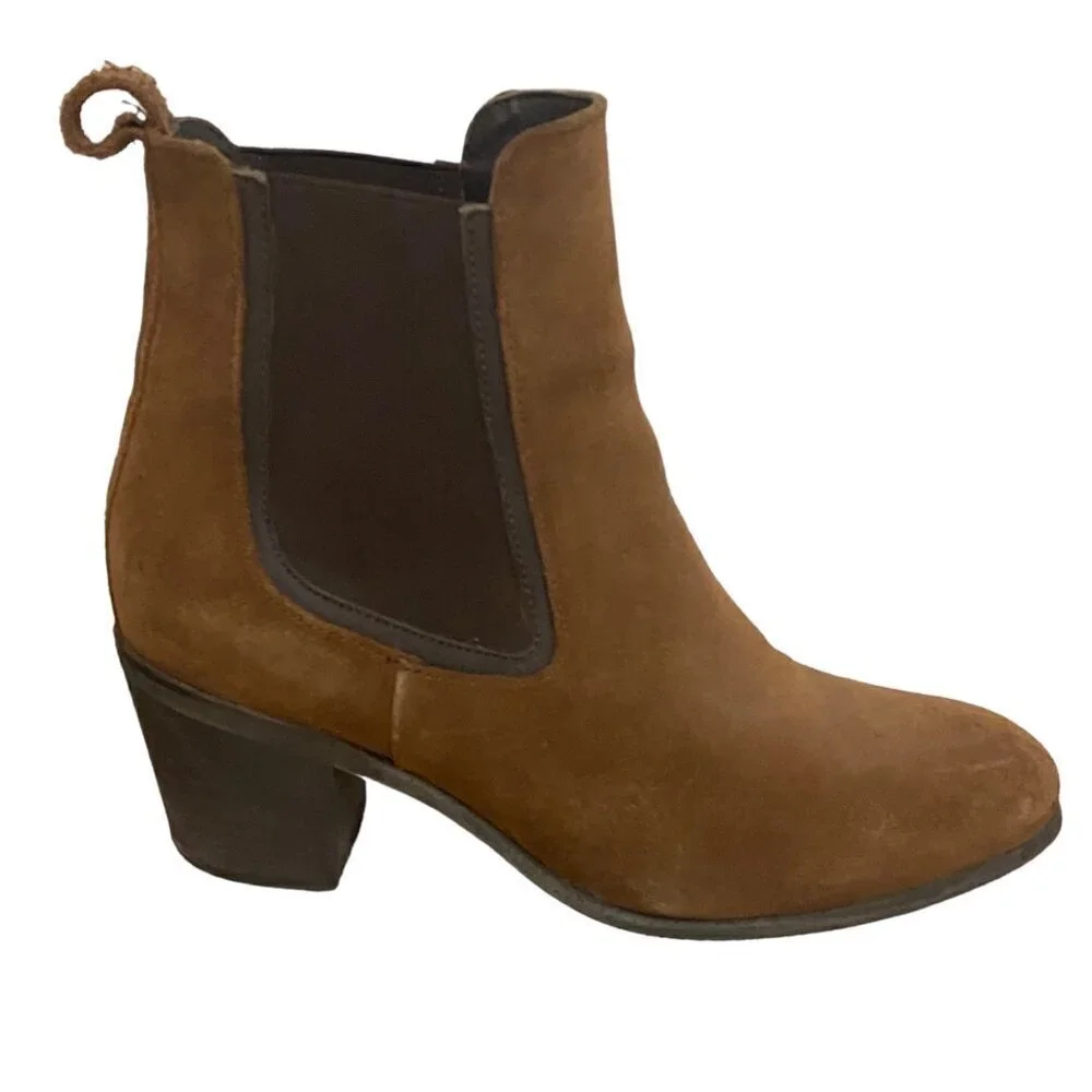 Thursday Boot Co. Chelsea Brown Walnut Heeled Ankle Boots